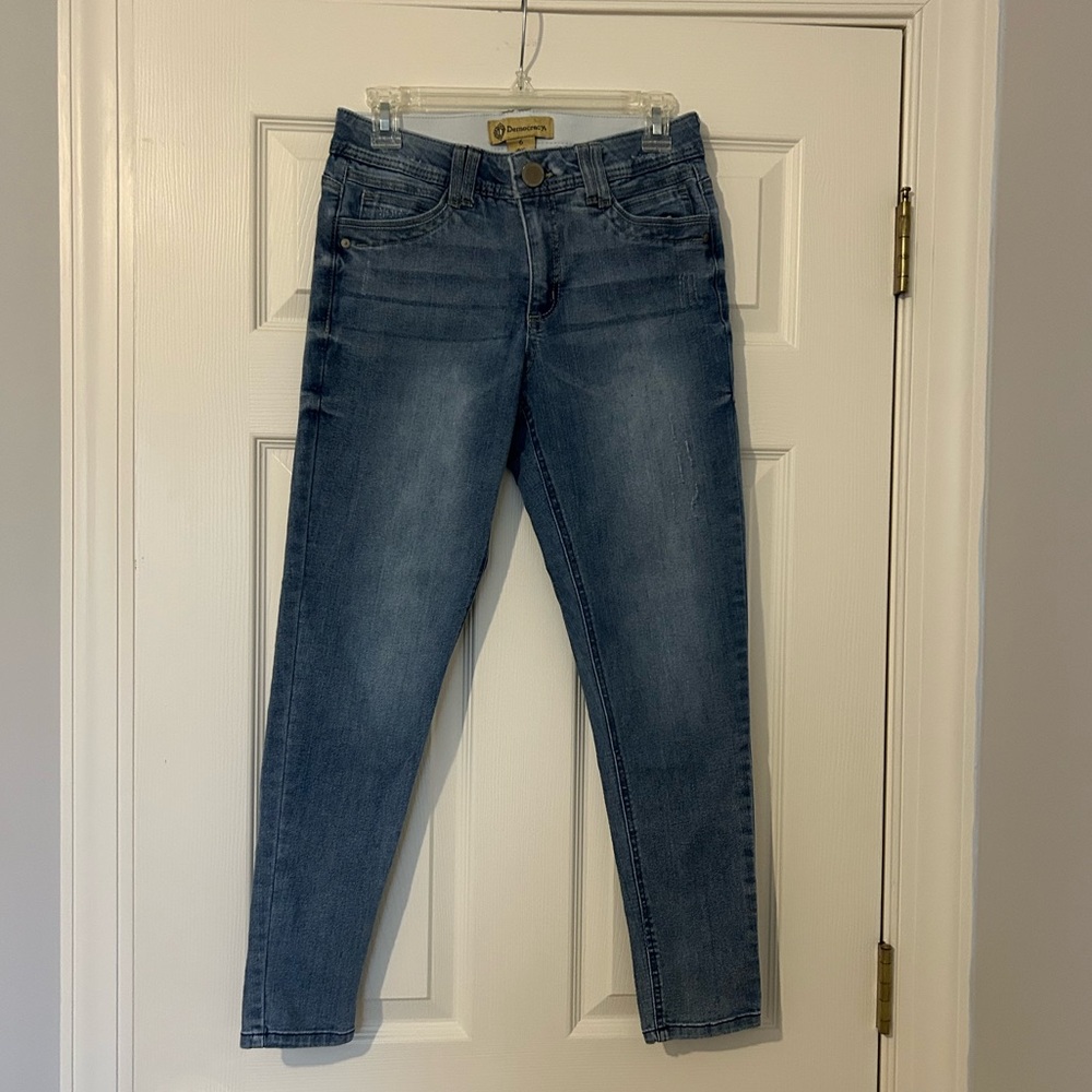 Democracy Women's Dark Wash Ab Technology Skinny Jeans